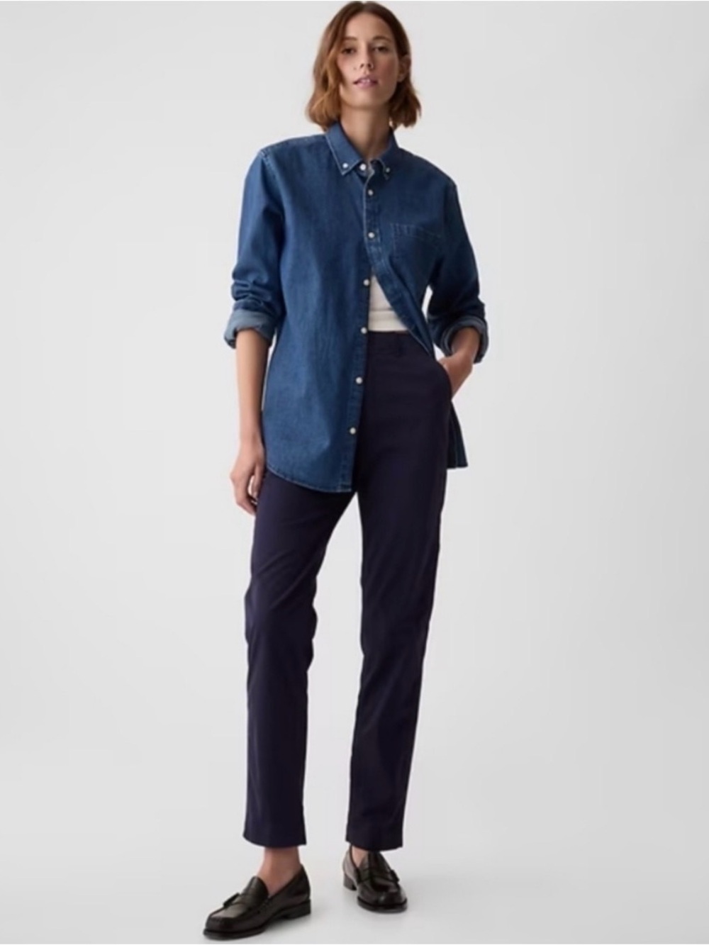 Gap Downtown Khakis, Navy Blue